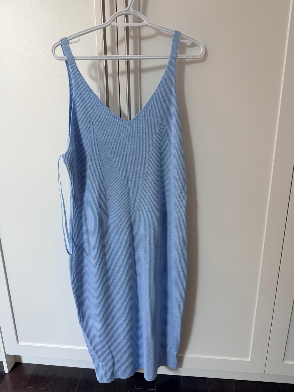 Light Blue Ribbed Dress - XL - Picture 2 of 2